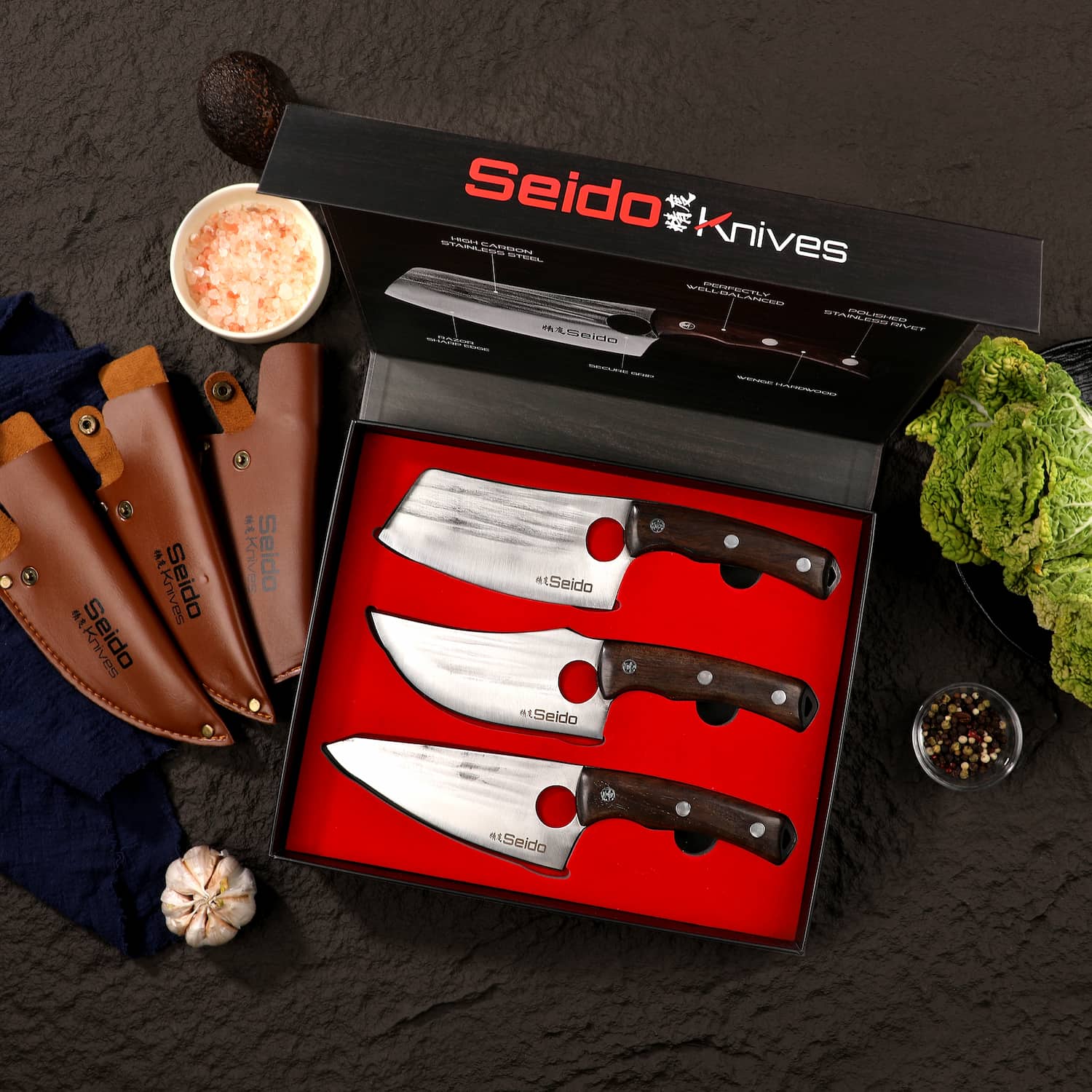 Torio 3-Piece Butcher Knife Set