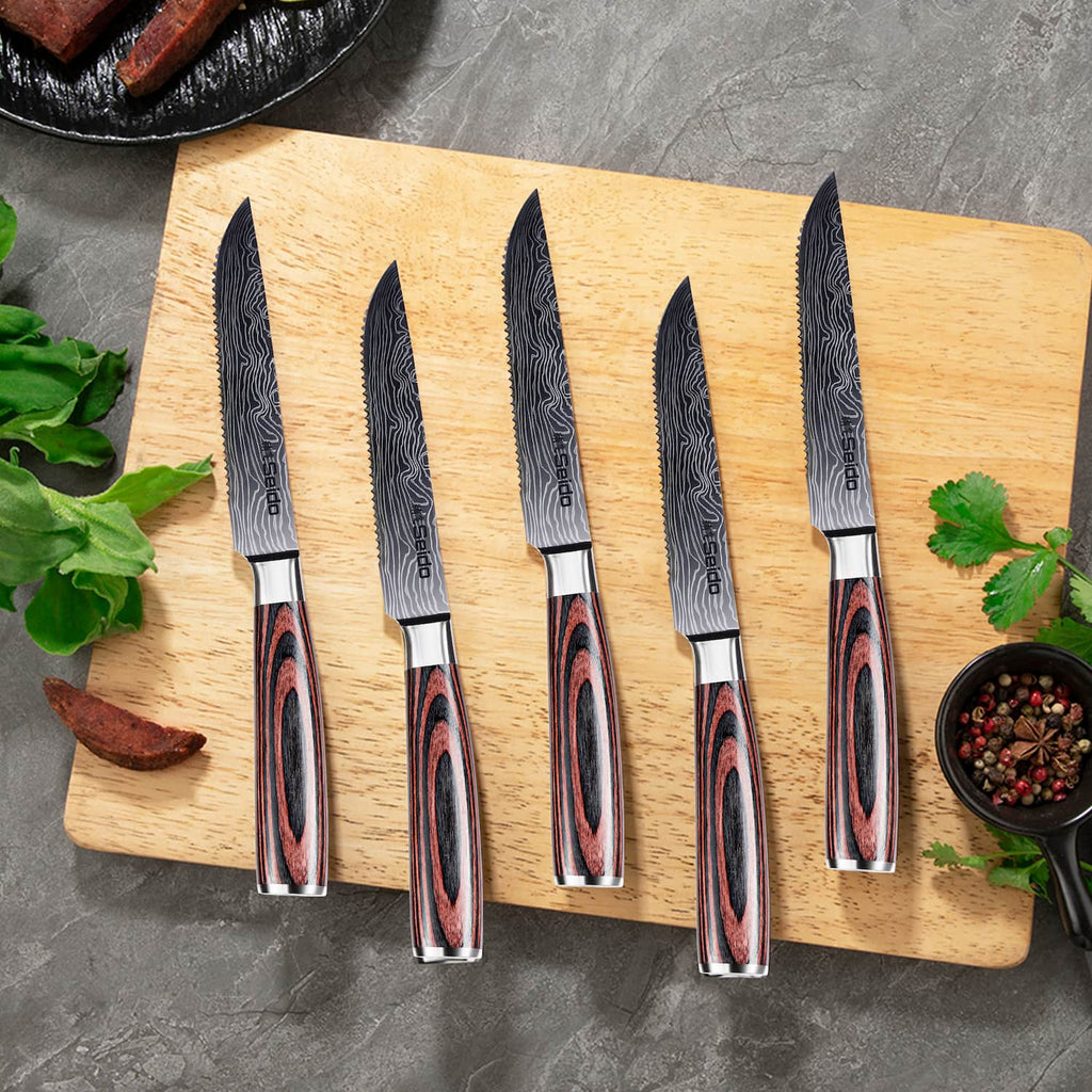 Serrated Steak Knife Set