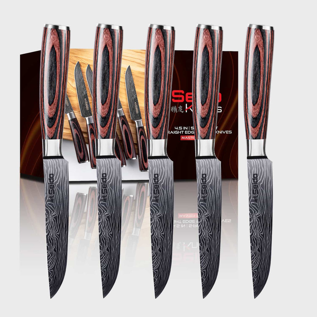 Straight-Edge Steak Knife Set