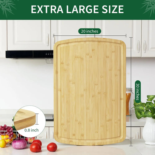 30x20" Large Bamboo Cutting Board