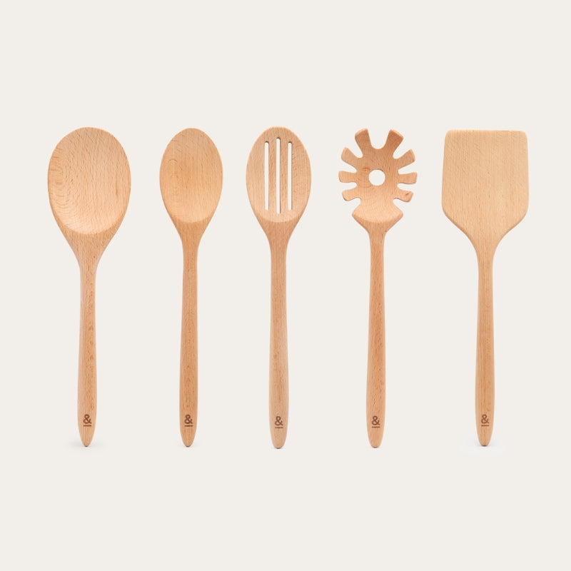 Wooden Beechwood Cooking Utensil Set