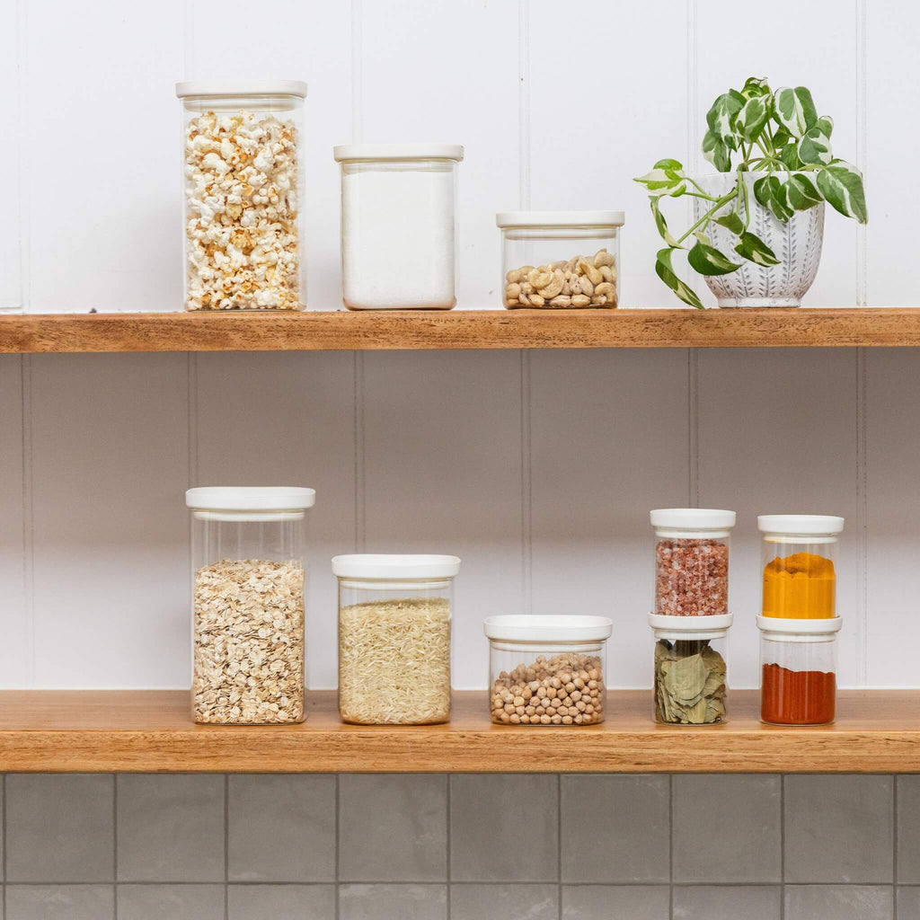 Belongil Glass Spice Jars Multibuy