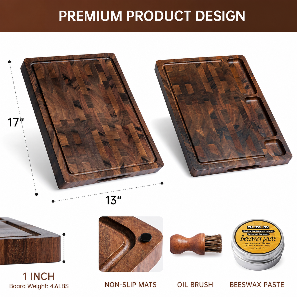 Walnut End Grain Cutting Board