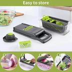 Multifunctional Vegetable Chopper 14/16 in 1 Food Slicer Dicer Grater with Handle, Kitchen Vegetable Cutter Tools Set