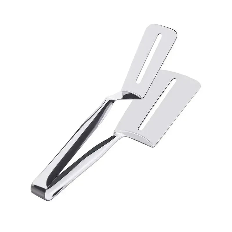 Stainless Steel Frying Shovel Clip Multifunctional Steak BBQ Tongs Frying Fish Spatula Clip Household Kitchen Tool Bread Clip