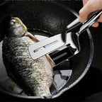 Stainless Steel Frying Shovel Clip Multifunctional Steak BBQ Tongs Frying Fish Spatula Clip Household Kitchen Tool Bread Clip