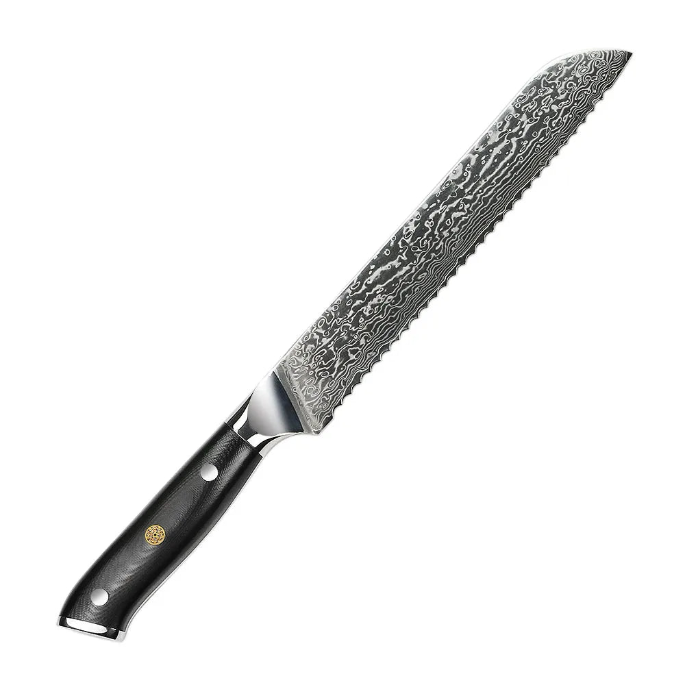 AMBER Japanese Kitchen Knife 67 Layer VG10 Damascus Steel Chef Knife Black G10 Handle Cleaver Steak Sushi Santoku Knives Cooking