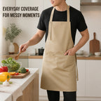 Durable Canvas Chef Apron with 2 Pockets Waterproof Work Apron for Cooking Grilling Painting Tasks Top Rated 2026