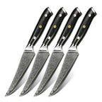 AMBER Japanese Kitchen Knife 67 Layer VG10 Damascus Steel Chef Knife Black G10 Handle Cleaver Steak Sushi Santoku Knives Cooking