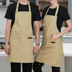 Durable Canvas Chef Apron with 2 Pockets Waterproof Work Apron for Cooking Grilling Painting Tasks Top Rated 2026