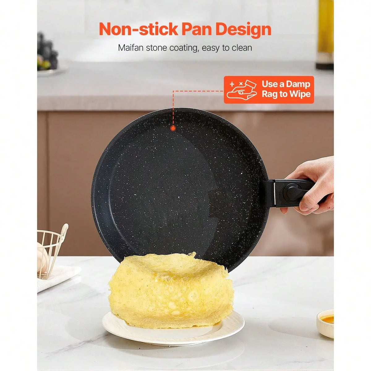 17 Piece Pots And Pans Set, Granite Nonstick Detachable Handle Cookware, Space Saving Induction Cookwares, Kitchen RV Cooking Sets With Frying, Sauce, Saute, Tempered Glass Lid, Oven , Black