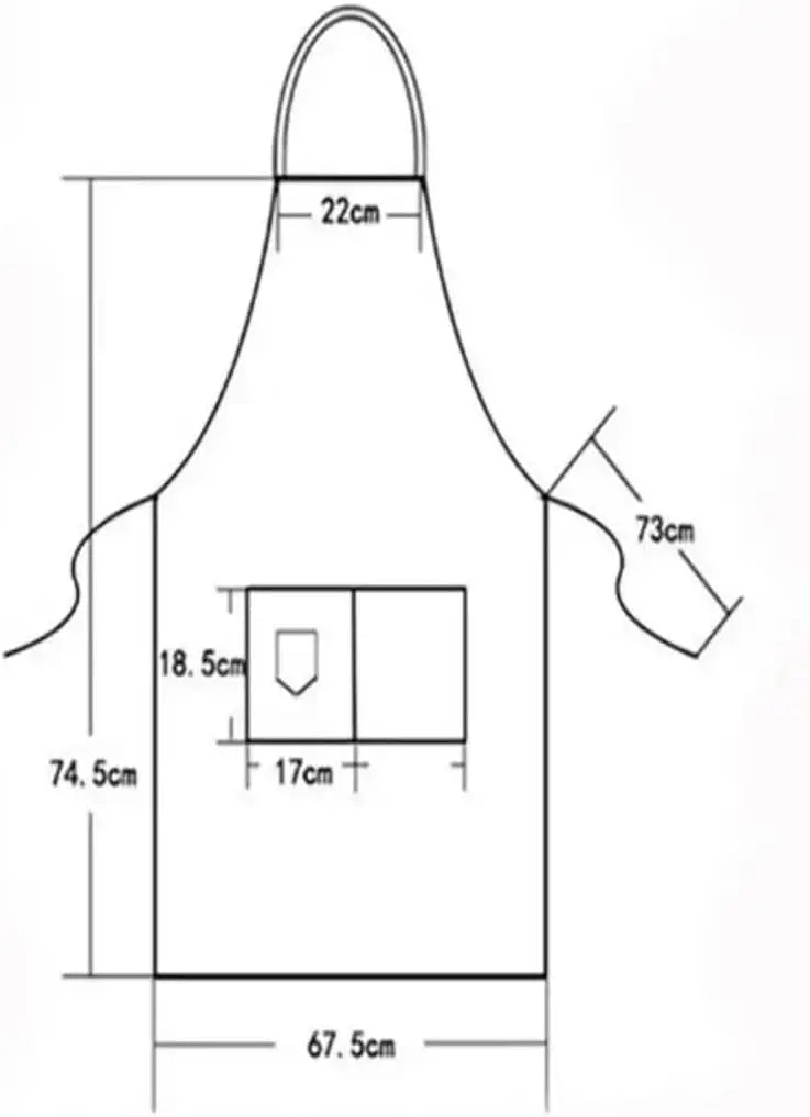 Universal Chef Apron for Men & Women – Heavy Duty Work Apron for Kitchen, Grilling, Restaurant, Cafe, Bar & Salon