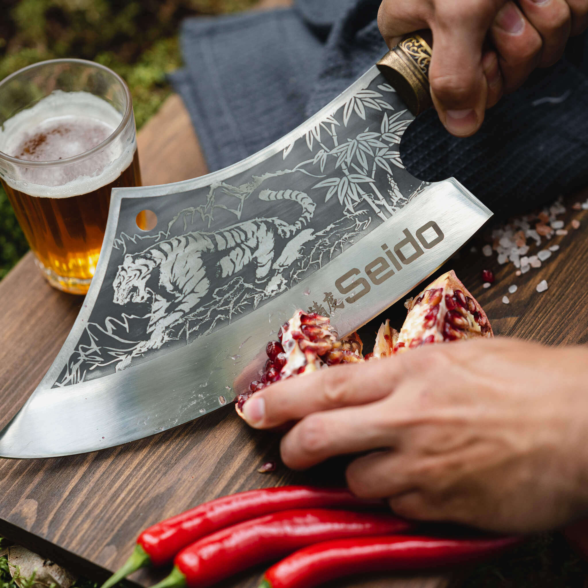 Tora Tsuki Cleaver Knife