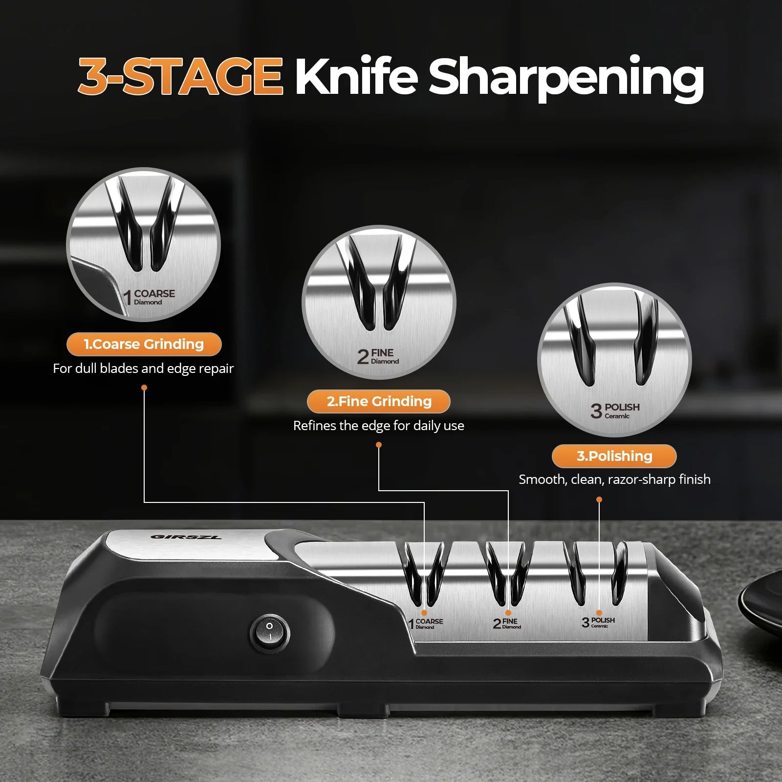 DonBBQ Electric Knife Sharpener