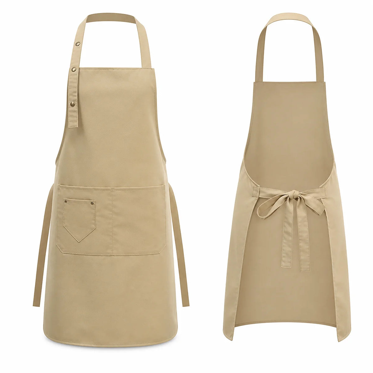 Durable Canvas Chef Apron with 2 Pockets Waterproof Work Apron for Cooking Grilling Painting Tasks Top Rated 2026
