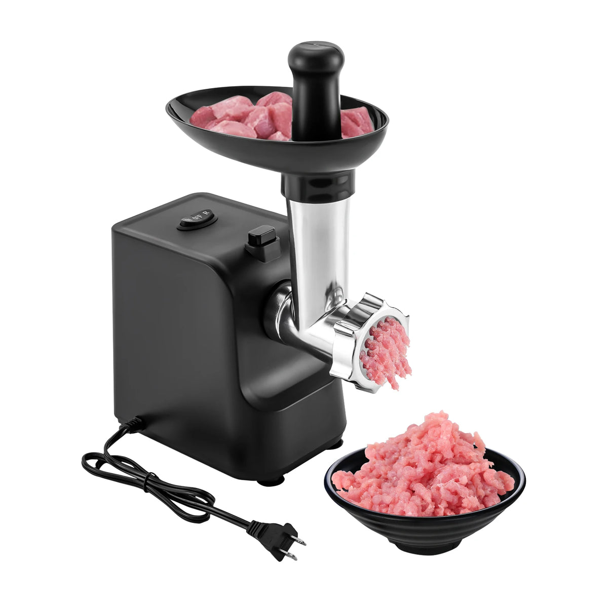1000W Electric Sausage Stuffer Sausage Maker Meat Grinder Meat Filling Tools 3 Grinding Plates for Kitchen