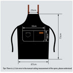 Kitchen Apron Waterproof Cross Adjustable Webbing Restaurant Bar Barbershop Work Apron