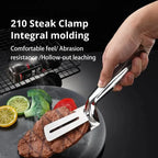 Stainless Steel Frying Shovel Clip Multifunctional Steak BBQ Tongs Frying Fish Spatula Clip Household Kitchen Tool Bread Clip