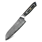AMBER Japanese Kitchen Knife 67 Layer VG10 Damascus Steel Chef Knife Black G10 Handle Cleaver Steak Sushi Santoku Knives Cooking