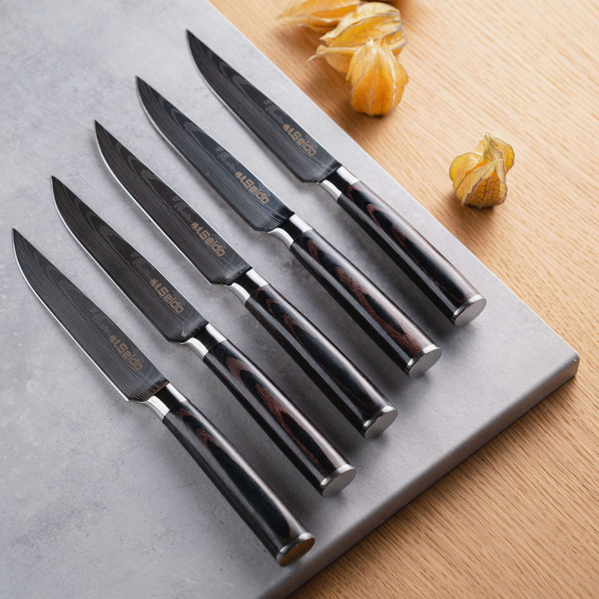 Straight-Edge Steak Knife Set