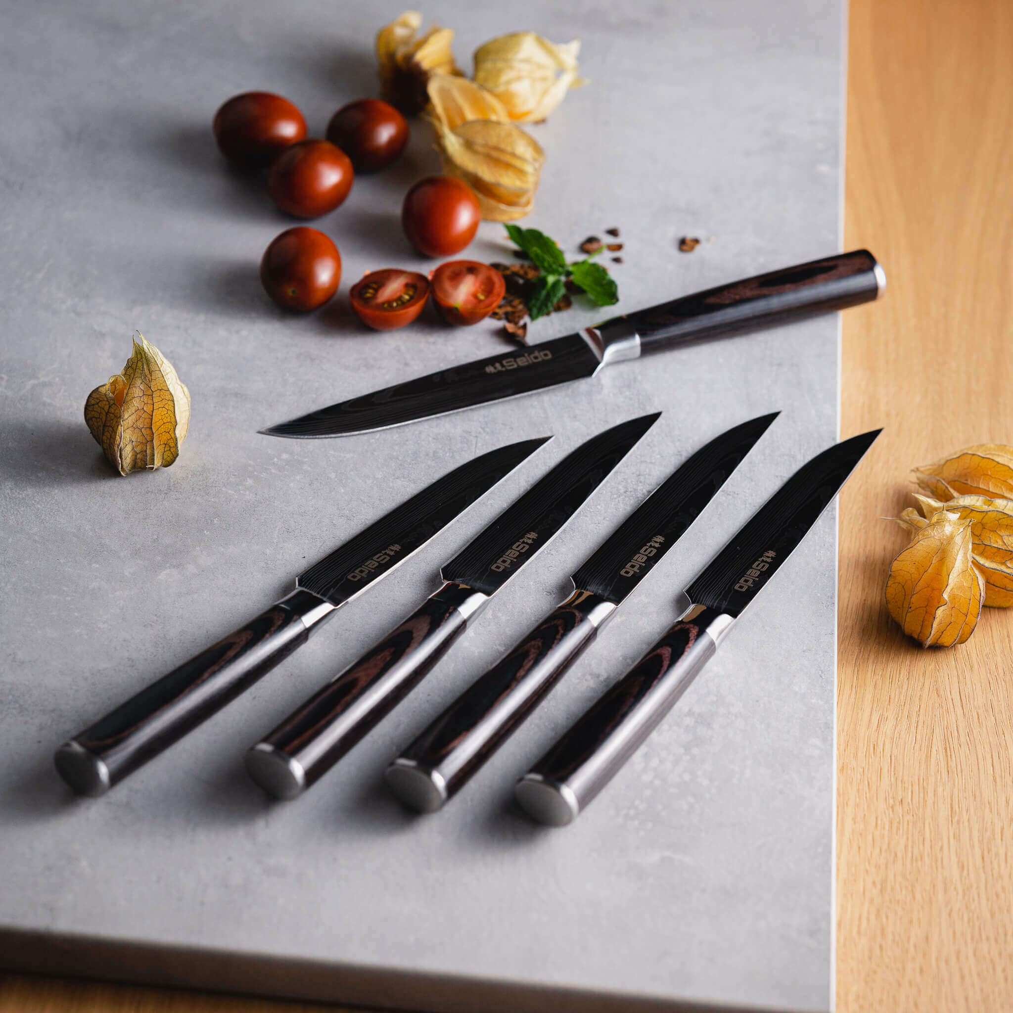 Straight-Edge Steak Knife Set