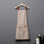 Kitchen Apron Waterproof Cross Adjustable Webbing Restaurant Bar Barbershop Work Apron