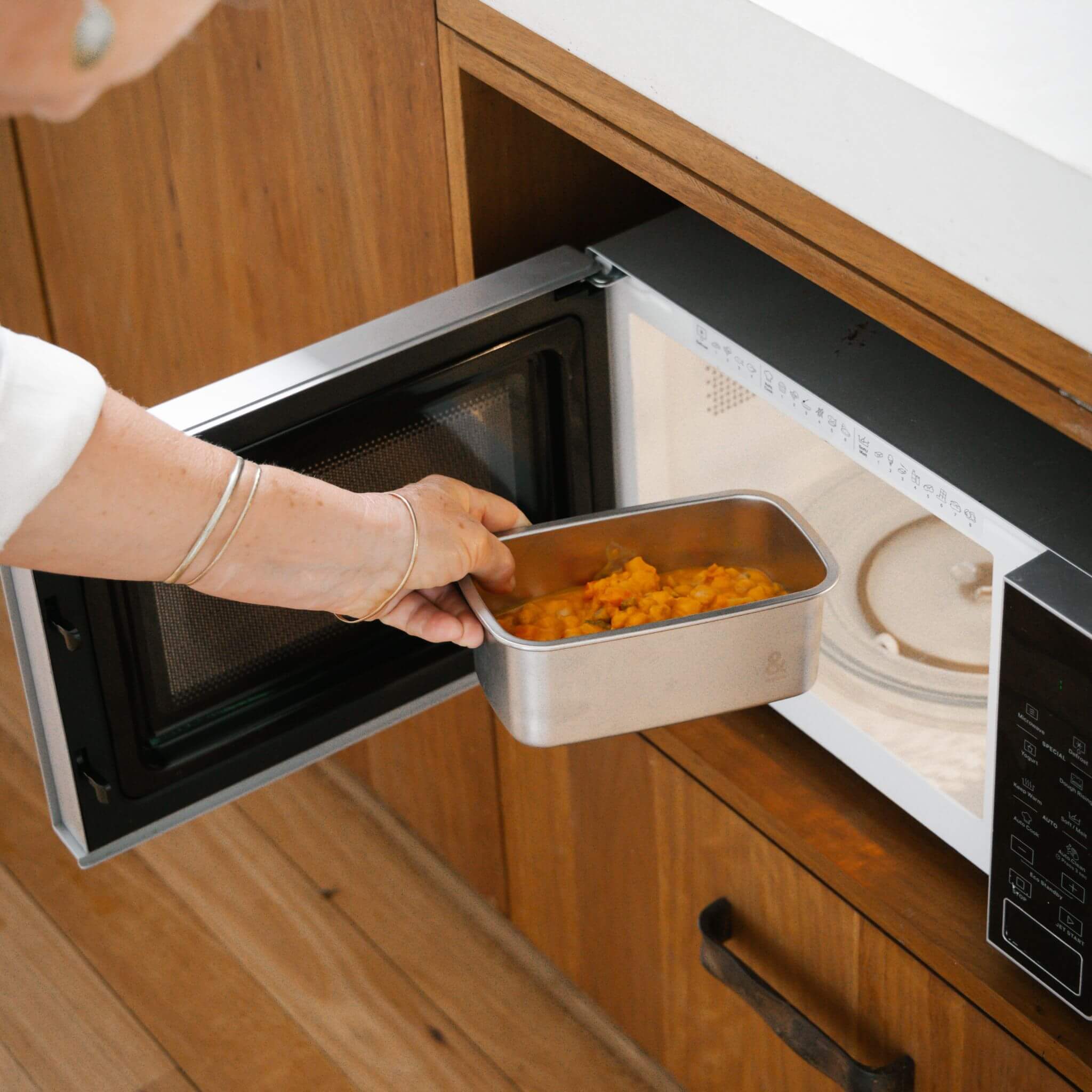 Rectangle Stainless Steel and Glass Containers | 2pk