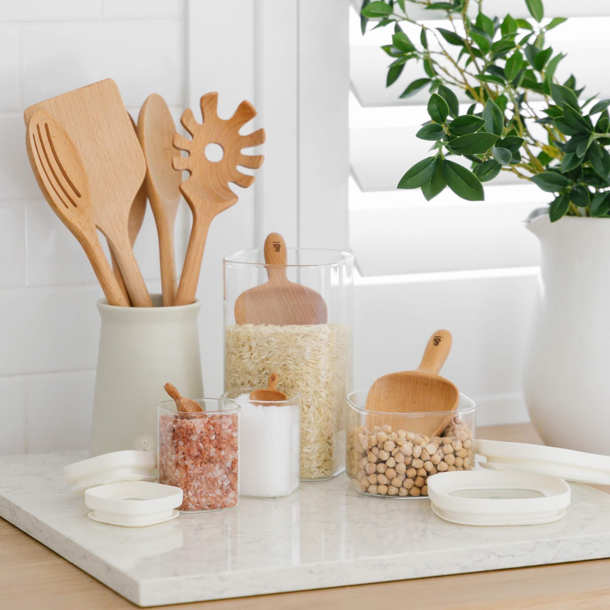 Wooden Beechwood Cooking Utensil Set