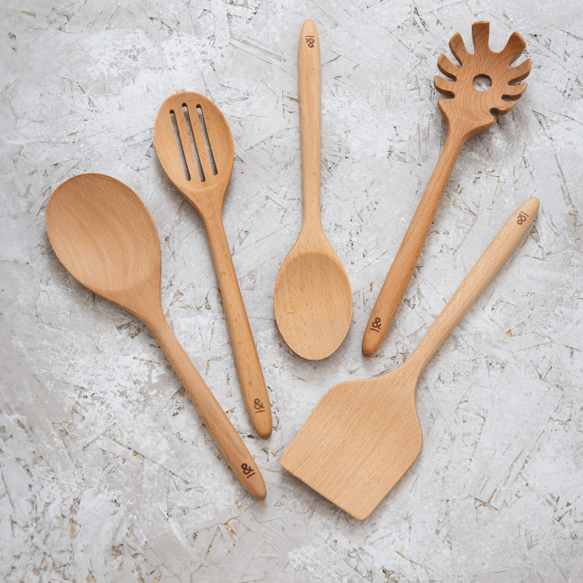 Wooden Beechwood Cooking Utensil Set
