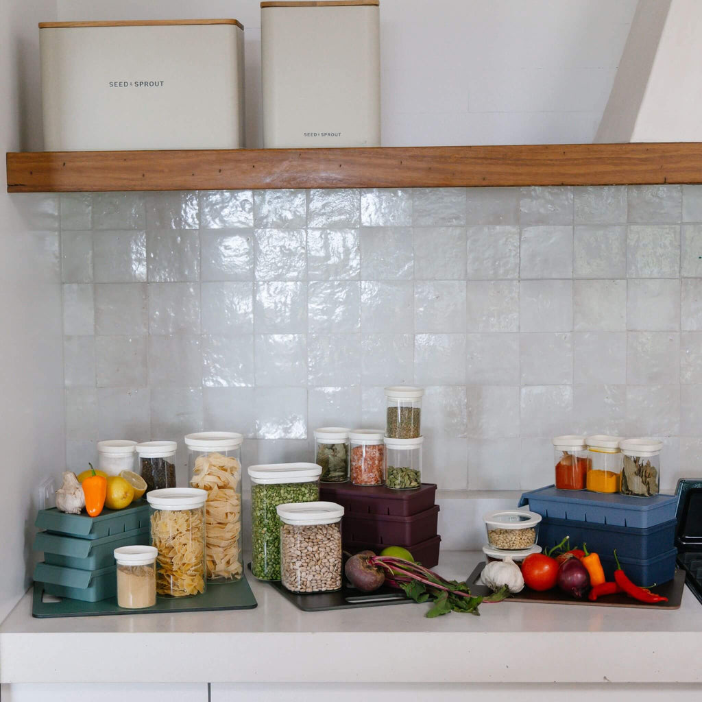 Belongil Glass Spice Jars Multibuy
