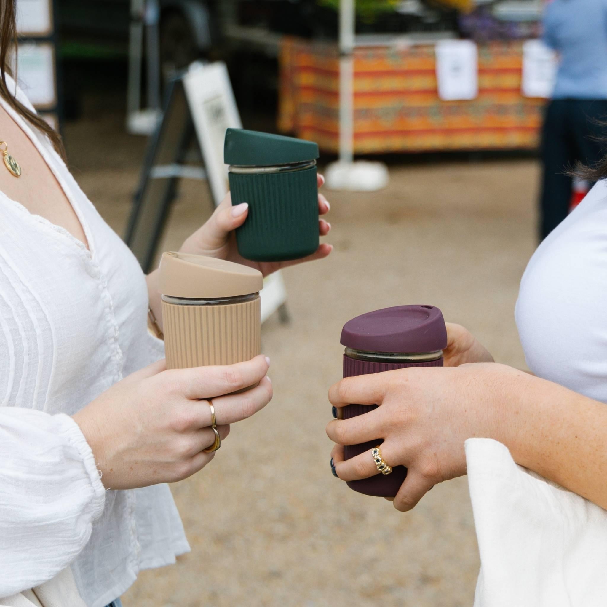 Reusable Glass Coffee Cup | 8oz