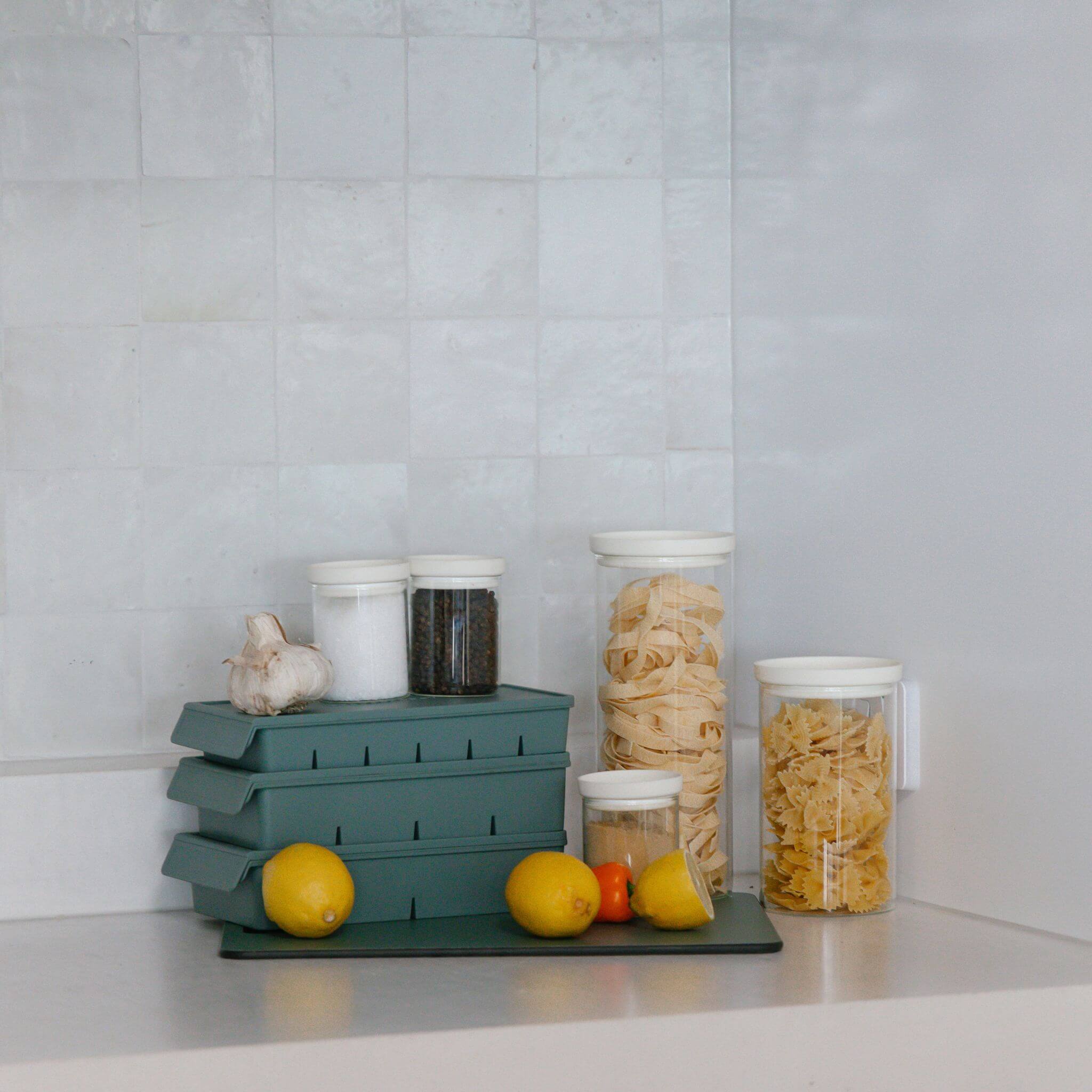 Belongil Glass Spice Jars Multibuy