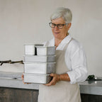 Rectangle Stainless Steel and Glass Containers | 2pk