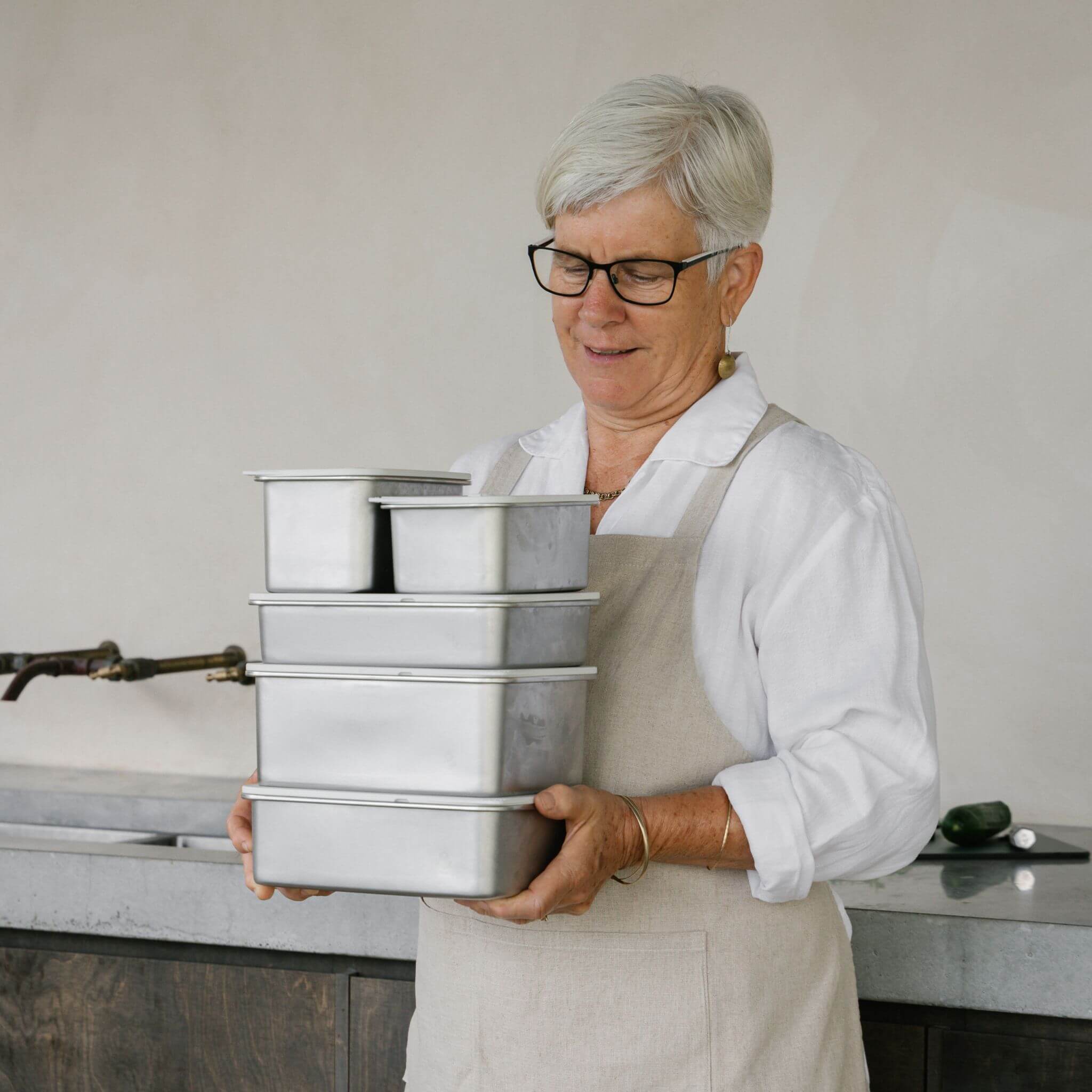 Rectangle Stainless Steel and Glass Containers | 2pk