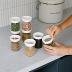 Belongil Glass Spice Jars Multibuy