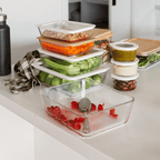 Glass Food Containers | Rectangle Mixed 3pk