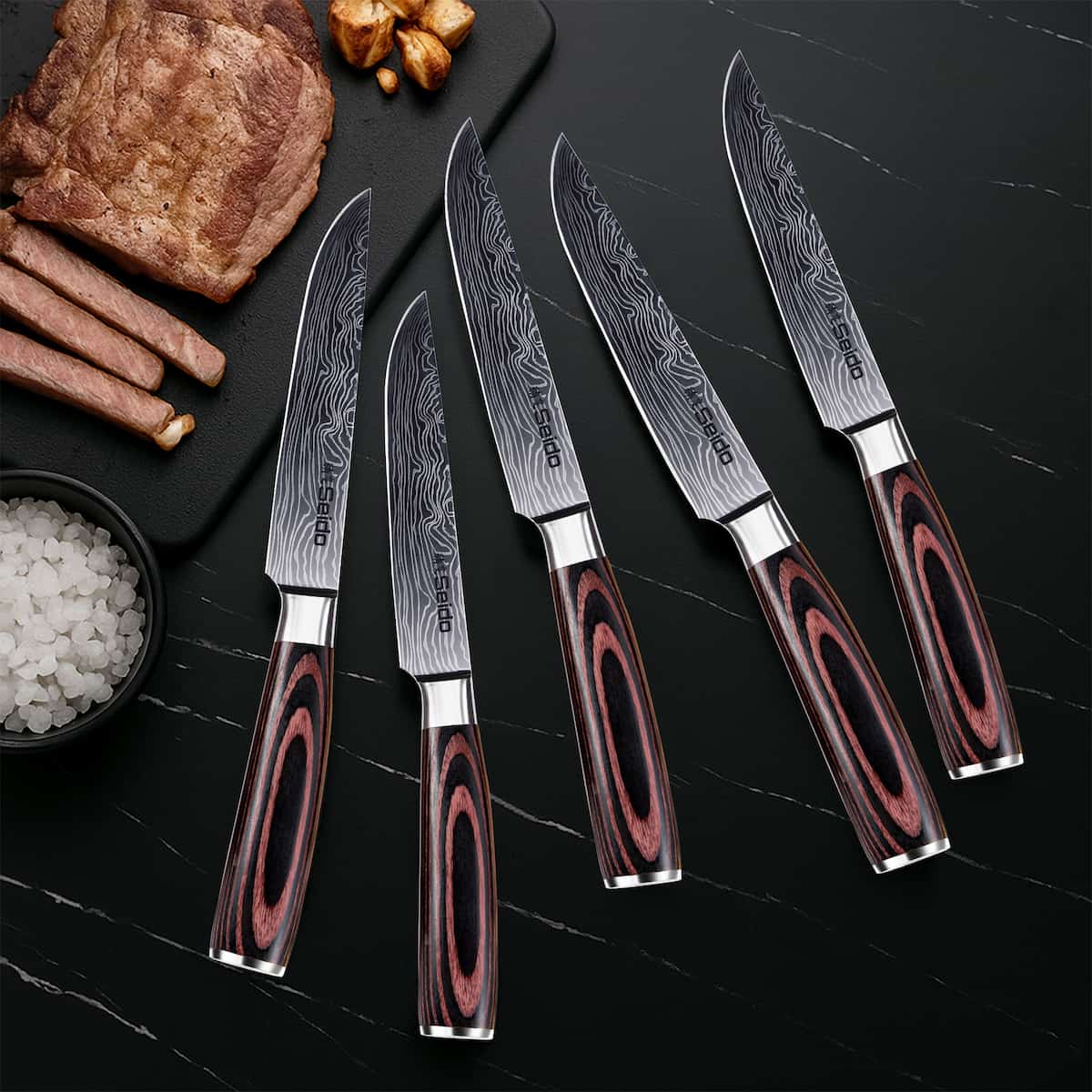 Straight-Edge Steak Knife Set