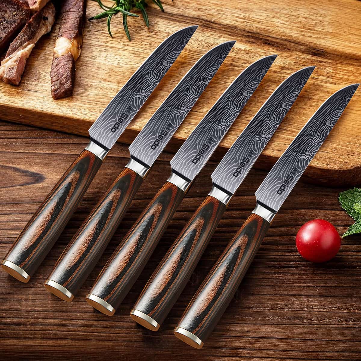 Straight-Edge Steak Knife Set