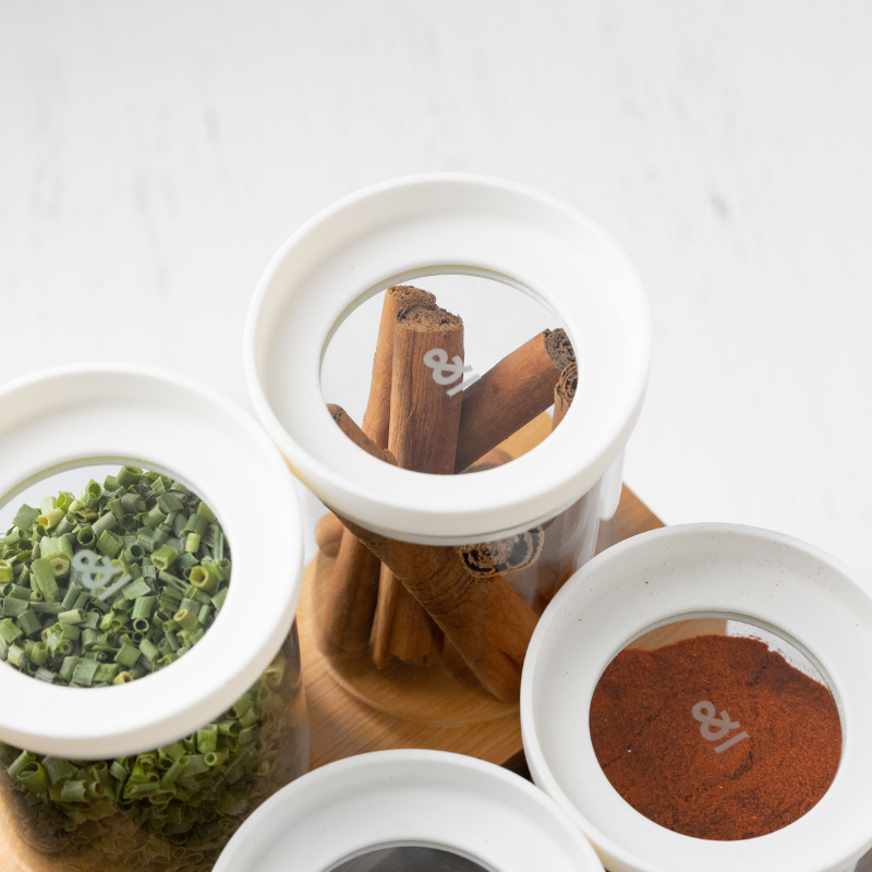 Belongil Glass Spice Jars Multibuy